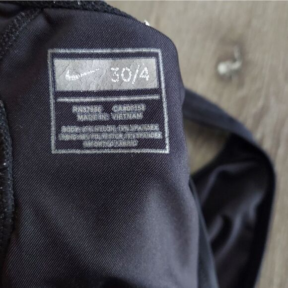 Nike Swim FASTBACK - Backless Swimsuit Black - Picture 3 of 7